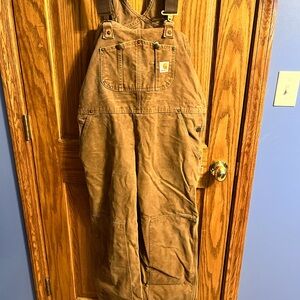 Carhartt Brown Overalls 14x33